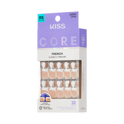 KISS CORE French Press On Glue Nails - If You Dare