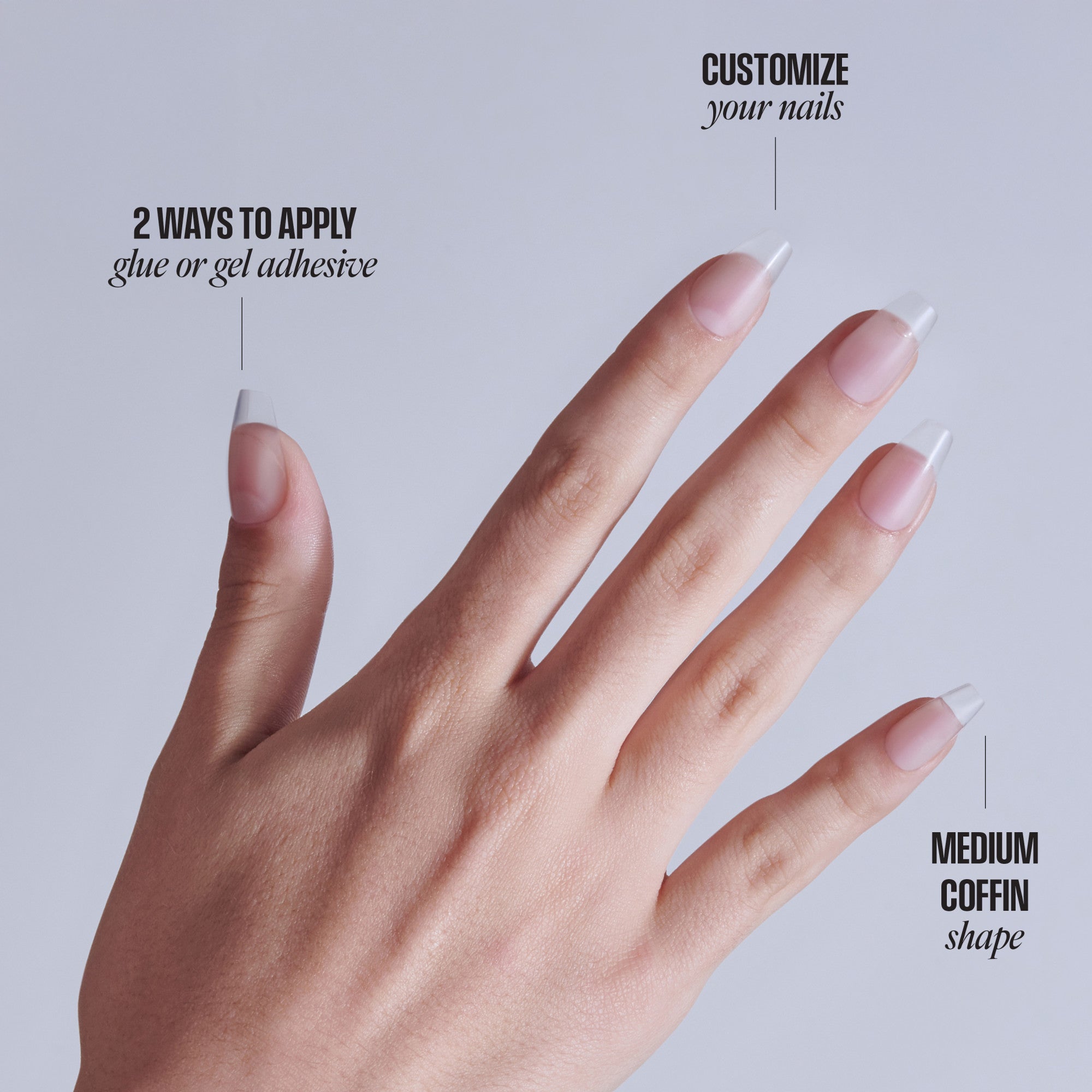 KISS Professional Full Cover Press On Nails - Luminous