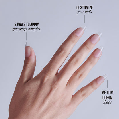 KISS Professional Full Cover Press On Nails - Luminous