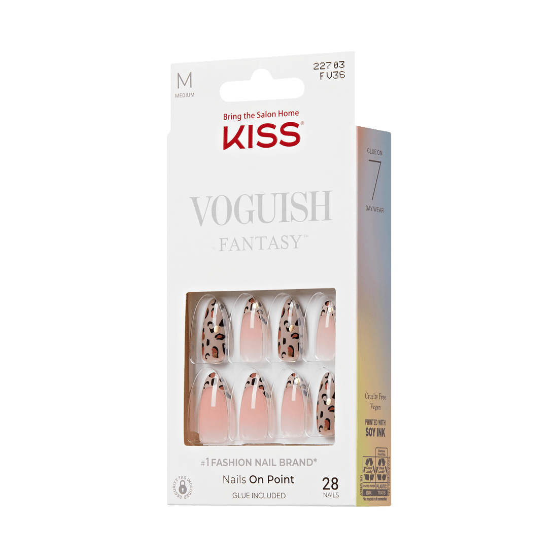 KISS Voguish Fantasy Press On Glue Nails - One Day