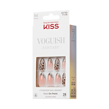 KISS Voguish Fantasy Press On Glue Nails - One Day
