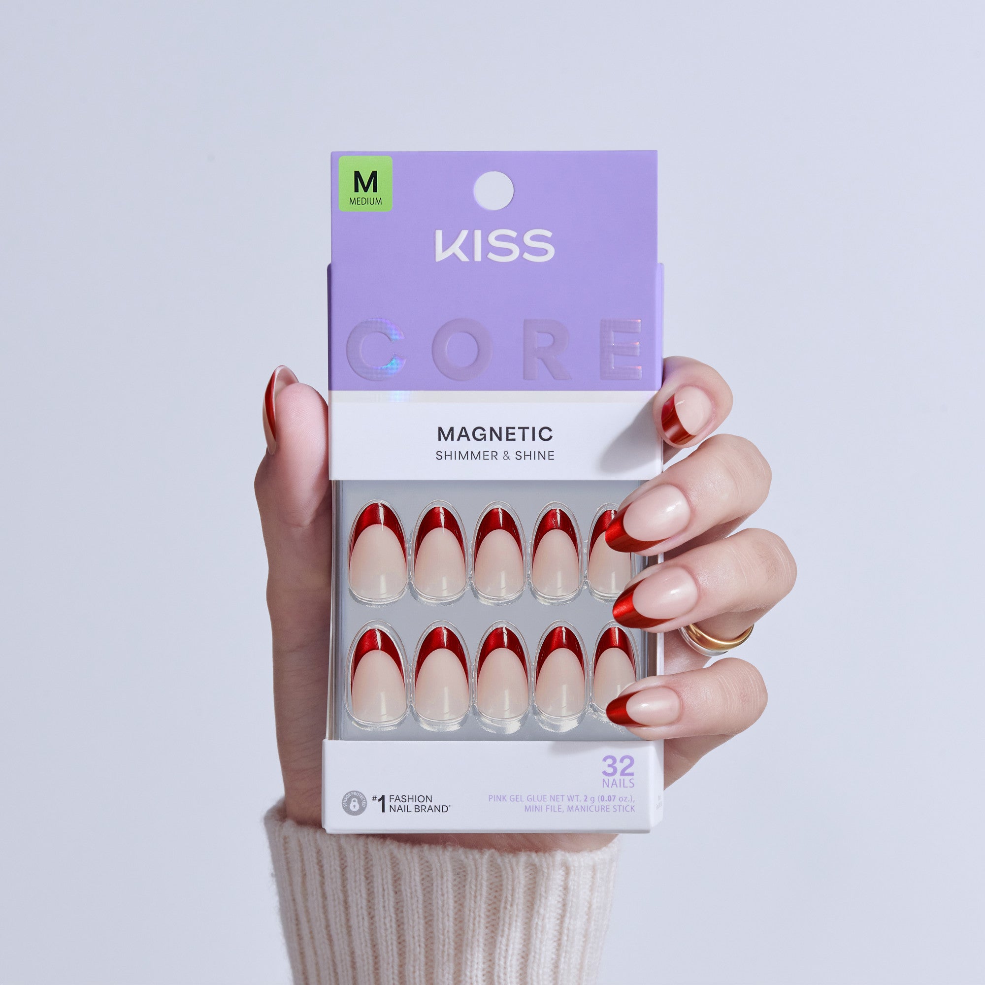 コレクション kiss press Kiss Core Magnetic Press On Glue Nails - Glistering – KISS USA