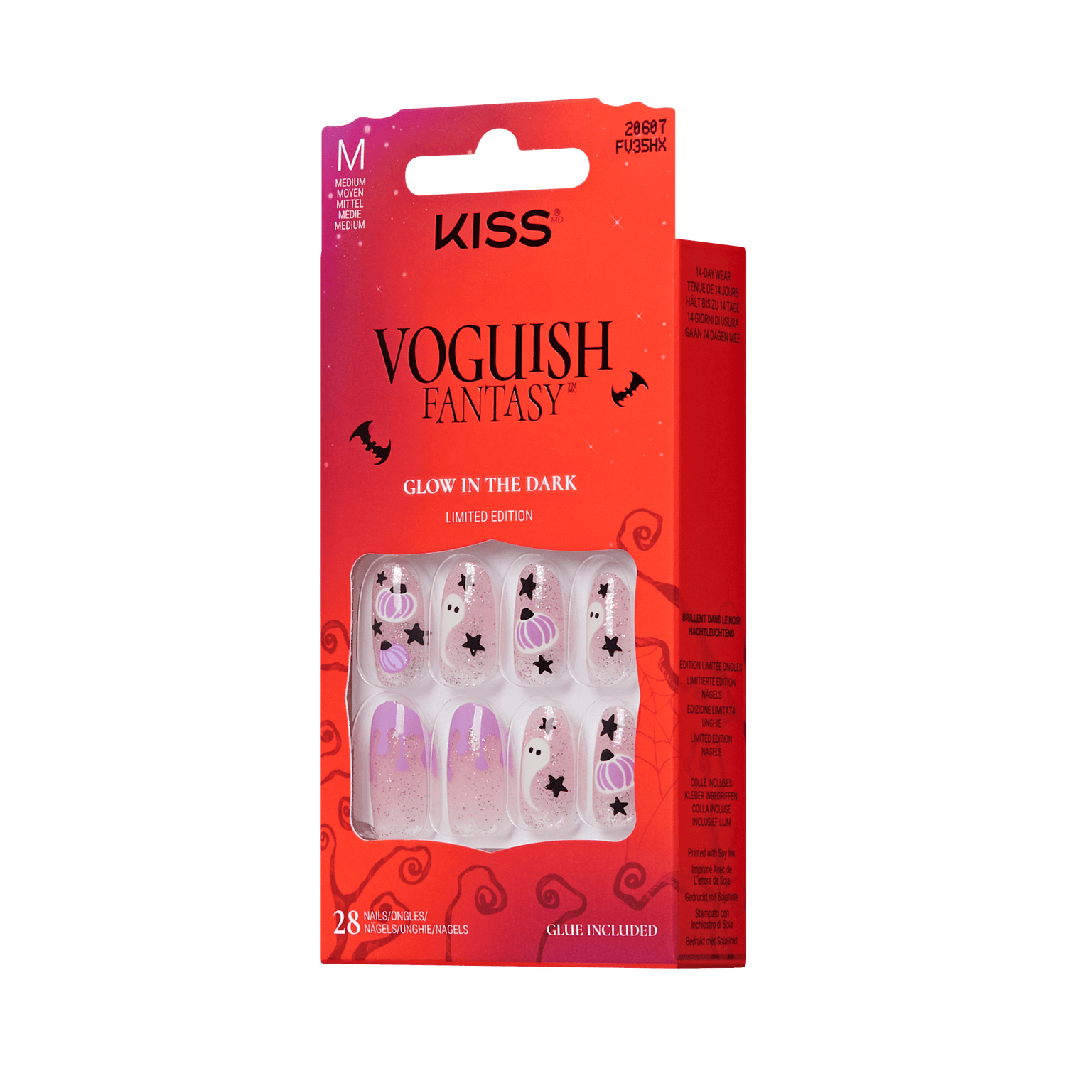 KISS Voguish Fantasy Halloween Press On Glue Nails - Mystery