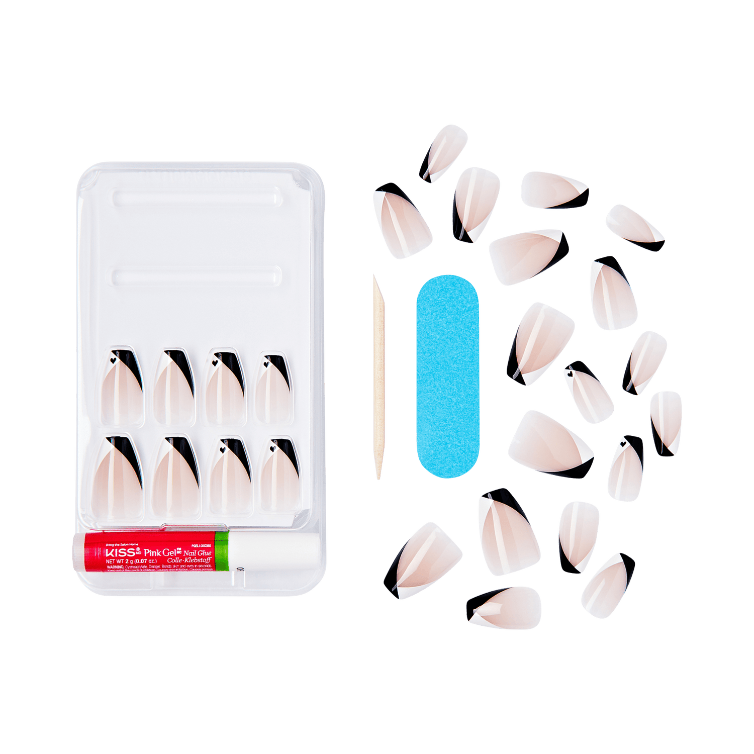 KISS Salon Design Press On Glue Nails - Splendid