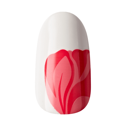 KISS Voguish Fantasy Press On Glue Nails - Tulip