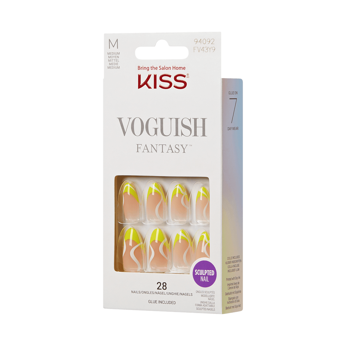 KISS Voguish Fantasy Press On Glue Nails - We Ready