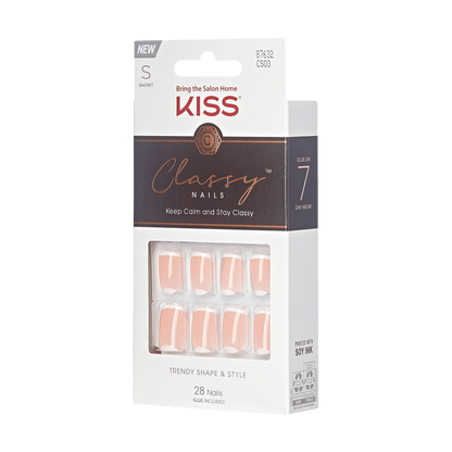 KISS Classy Press On Glue Nails - Simple Enough