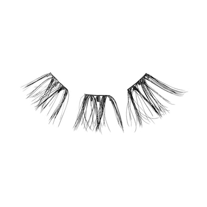 Edgy Wispy | 12 Clusters imPRESS Falsies With Mini Applicator 14mm-16mm No Glue Needed - Image 2