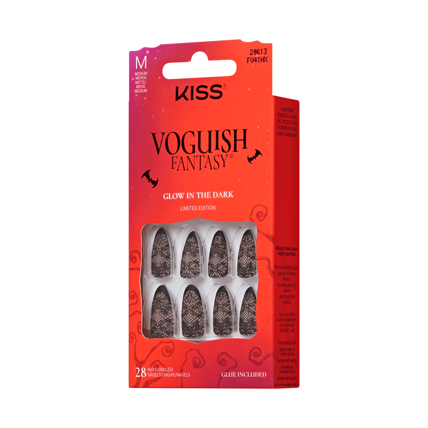 KISS Voguish Fantasy Halloween Press On Glue Nails - I Wanna Rock