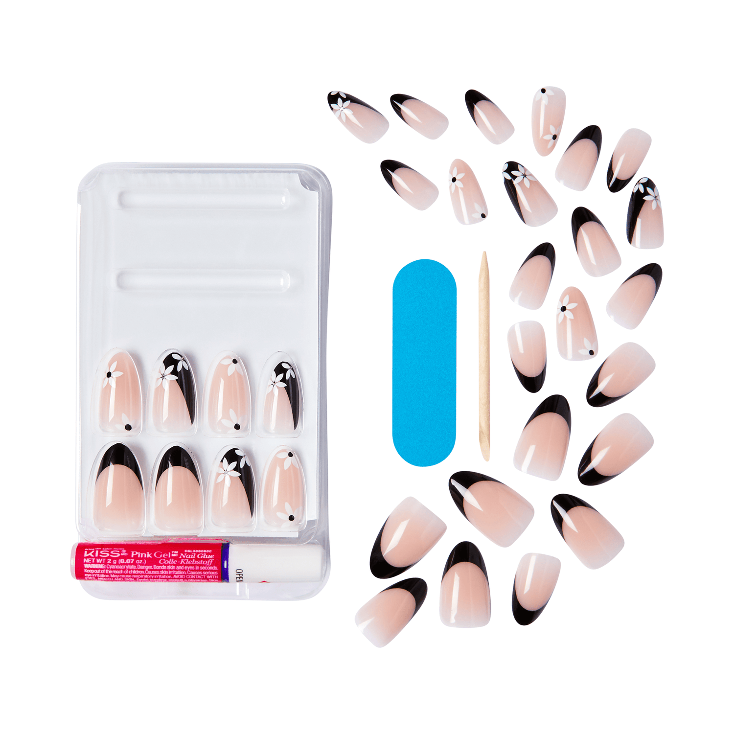 KISS Voguish Fantasy Press On Glue Nails - Smart