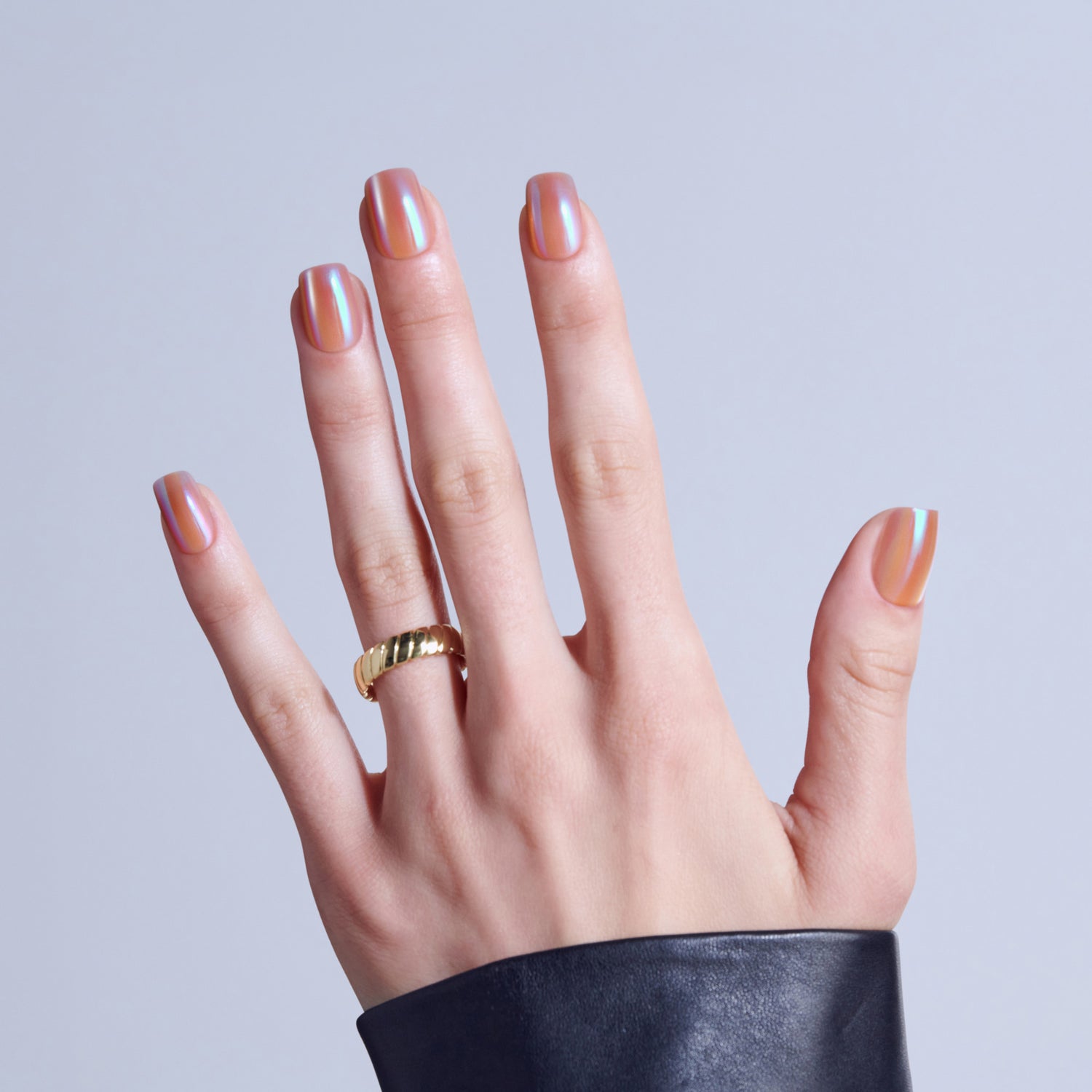 KISS GLAM Embellished Press On Glue Nails - Golden Hour Affairs