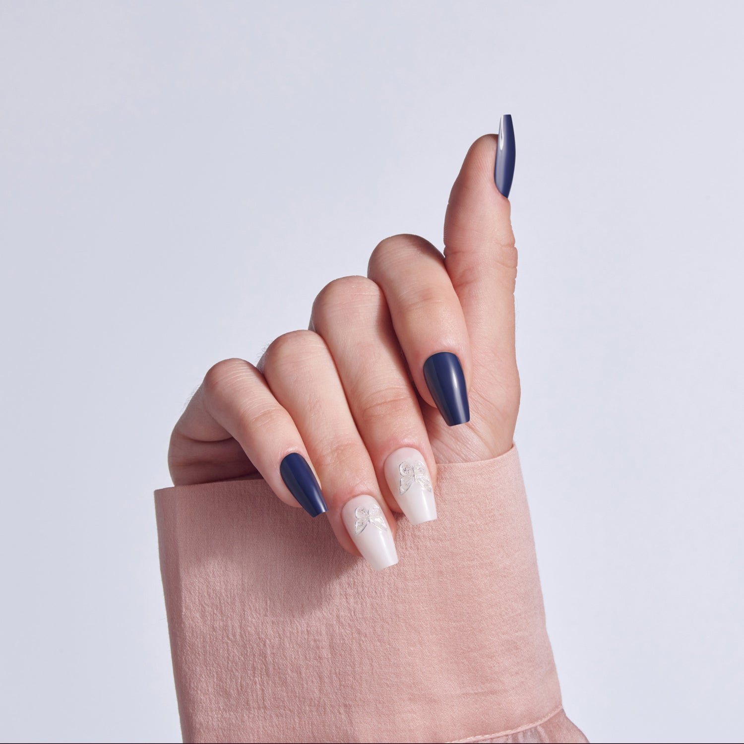 KISS GLAM 3D &amp; Jewel Press On Glue Nails  - Starry Serenade