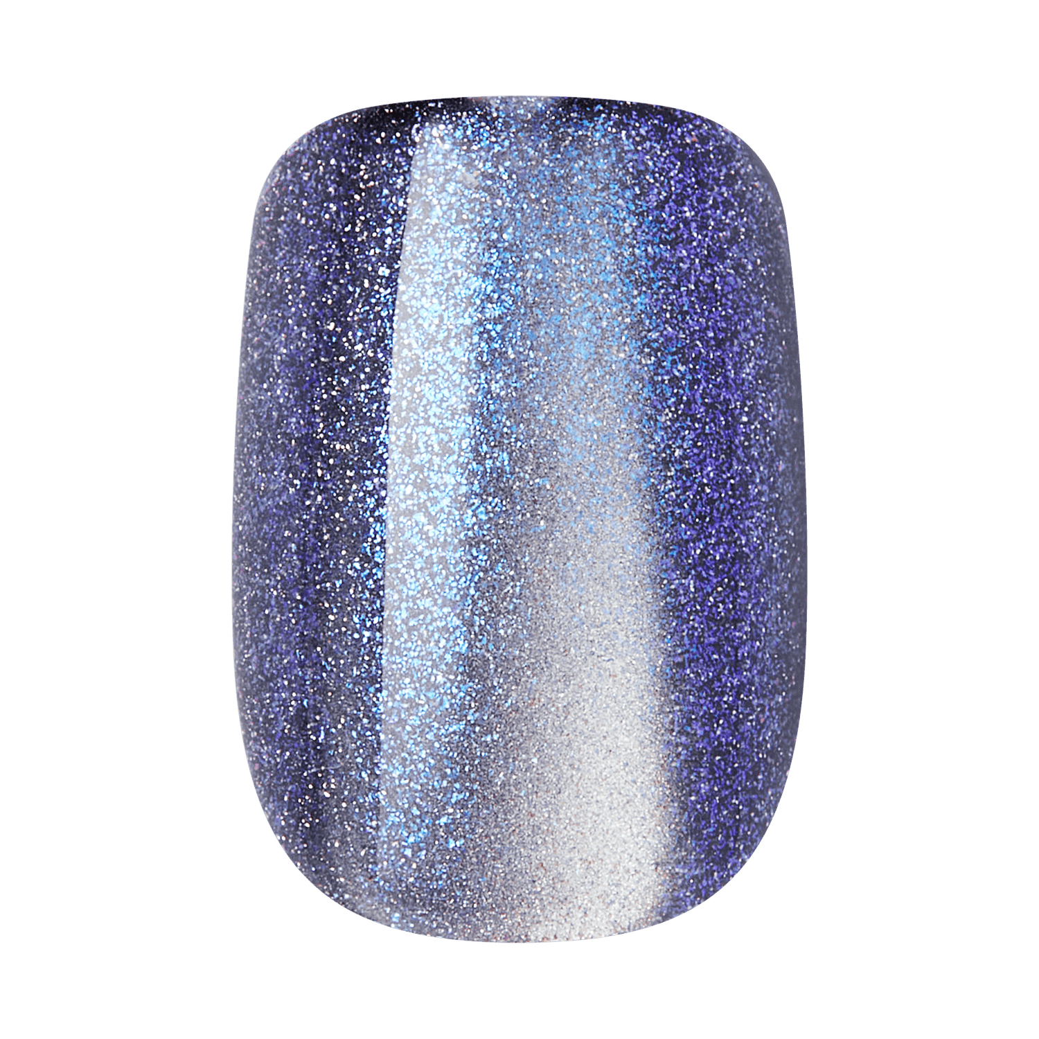 Kiss Haunt Halloween Press On Fake Glue Nails - Silent Howl | Design, Blue, Short, Squoval, Glow In The Dark