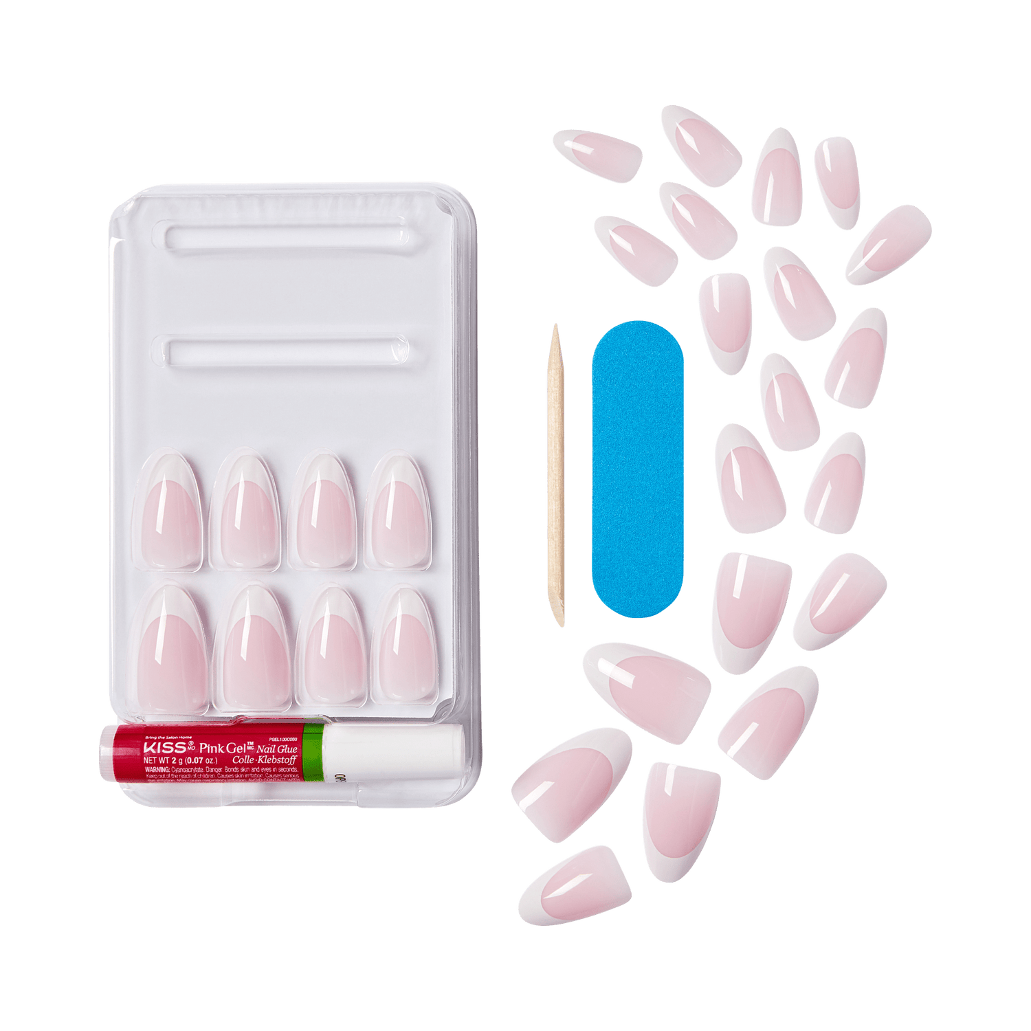 KISS My Perfect French Press On Glue Nails - Daze