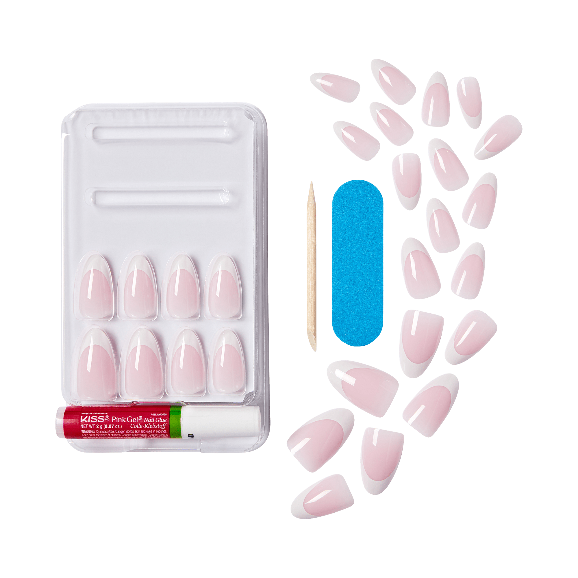 KISS My Perfect French Press On Glue Nails - Daze
