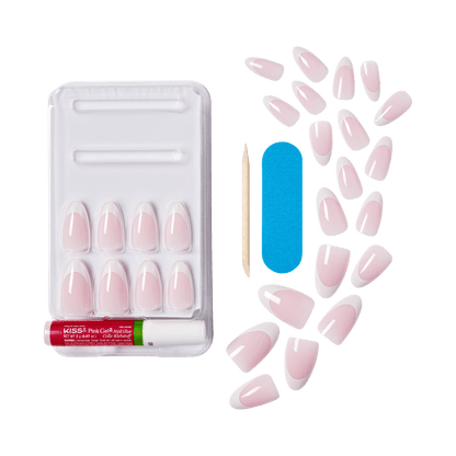 KISS My Perfect French Press On Glue Nails - Daze