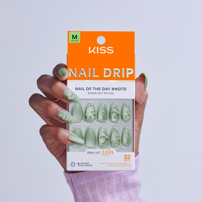 KISS NAIL DRIP Press On Glue Nails - Dancing Heart