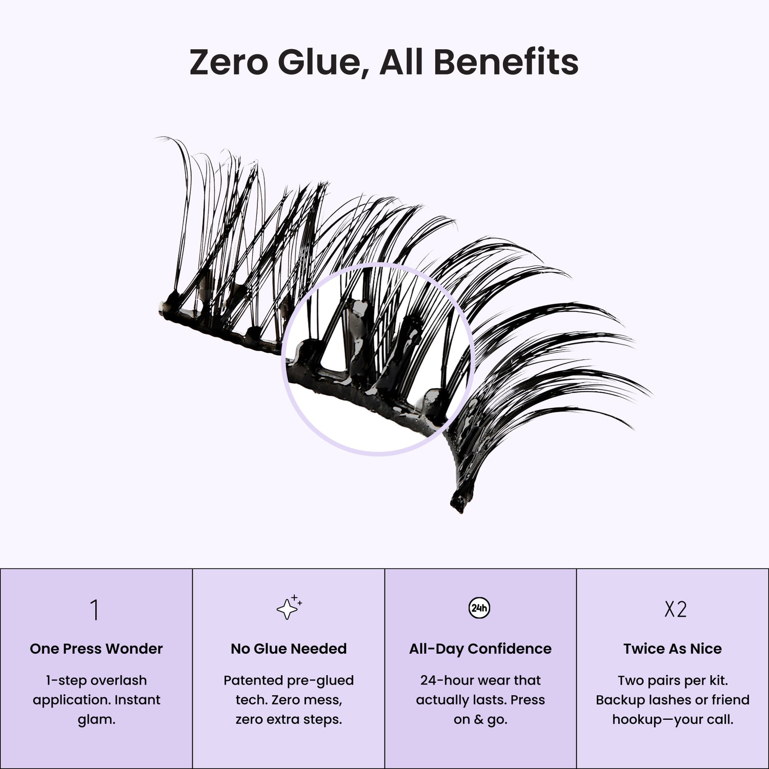 imPRESS Pre-Glued Strip Lashes Kit - Classic Wispy