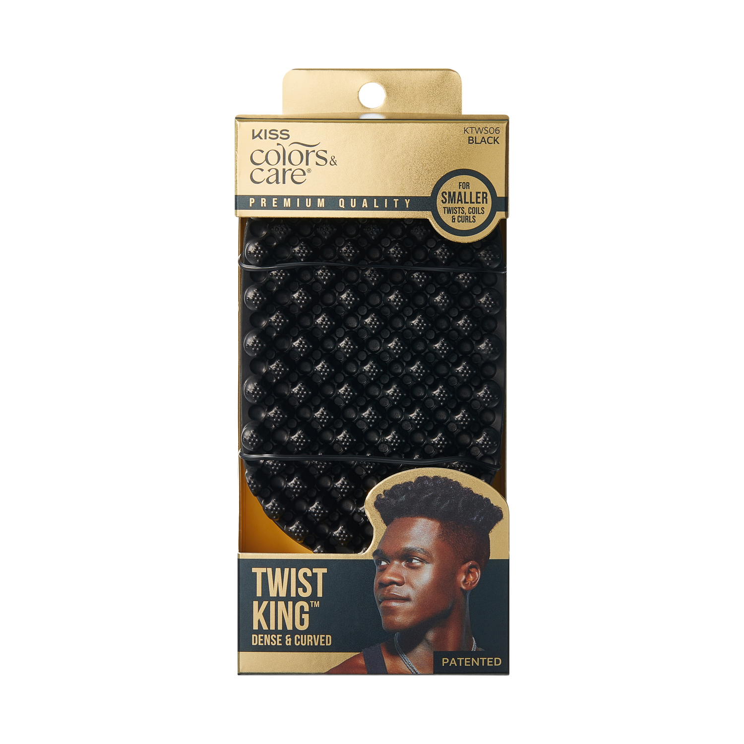 KISS Colors &amp; Care Dense &amp; Curved Twist King - Black