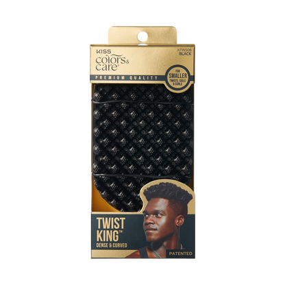 KISS Colors &amp; Care Dense &amp; Curved Twist King - Black