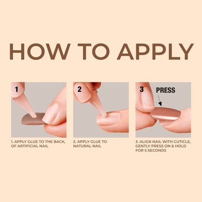 KISS Bare but Better Press On Glue Nails - Fairest Nude