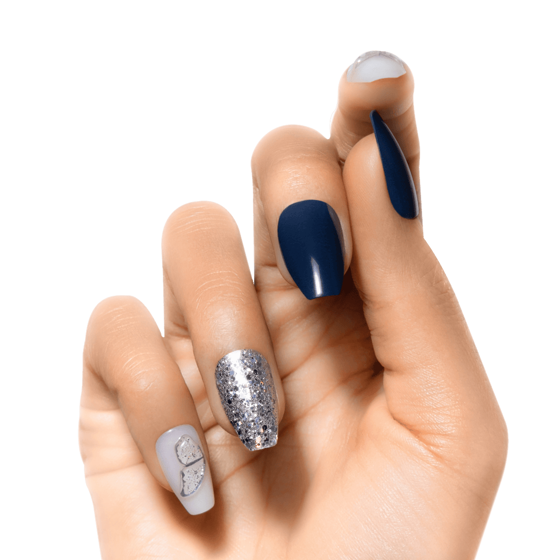 KISS Gel Fantasy Allure Press On Glue Nails - Stunned By You