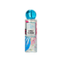 Clear plastic bottle with a blue spherical cap, decorated with colorful abstract leaves, labeled "KISS Colors & Care Seville Blossom Scented Hair Mist."