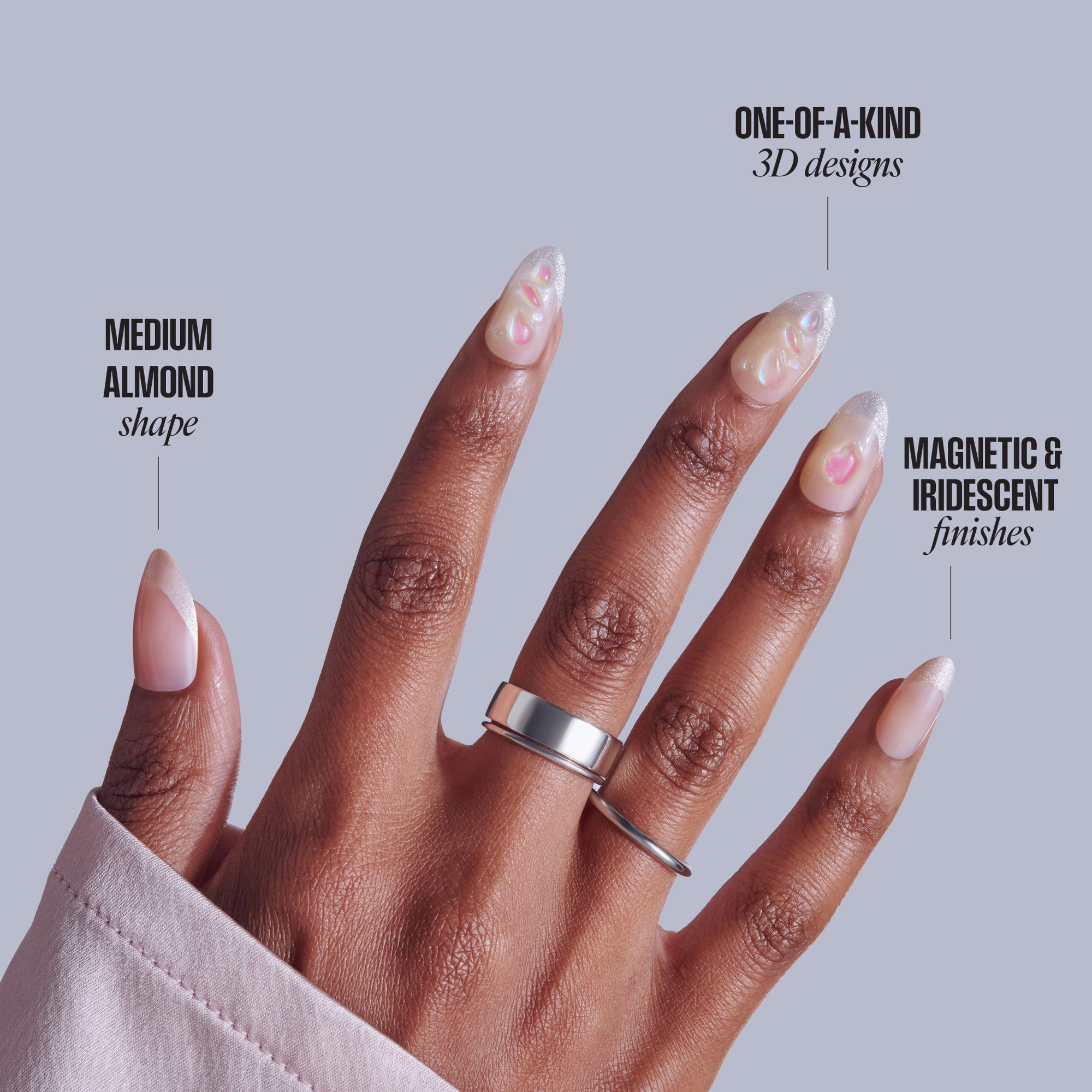 KISS NAIL DRIP Press On Glue Nails - Vivid