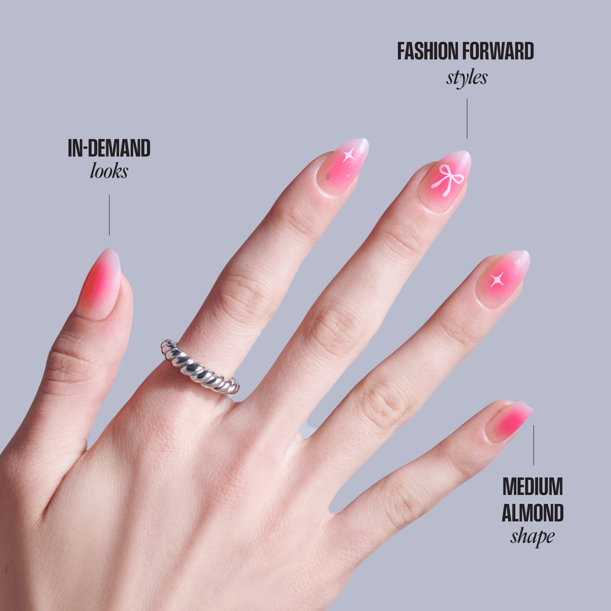 KISS CORE Design Press On Glue Nails - My Time