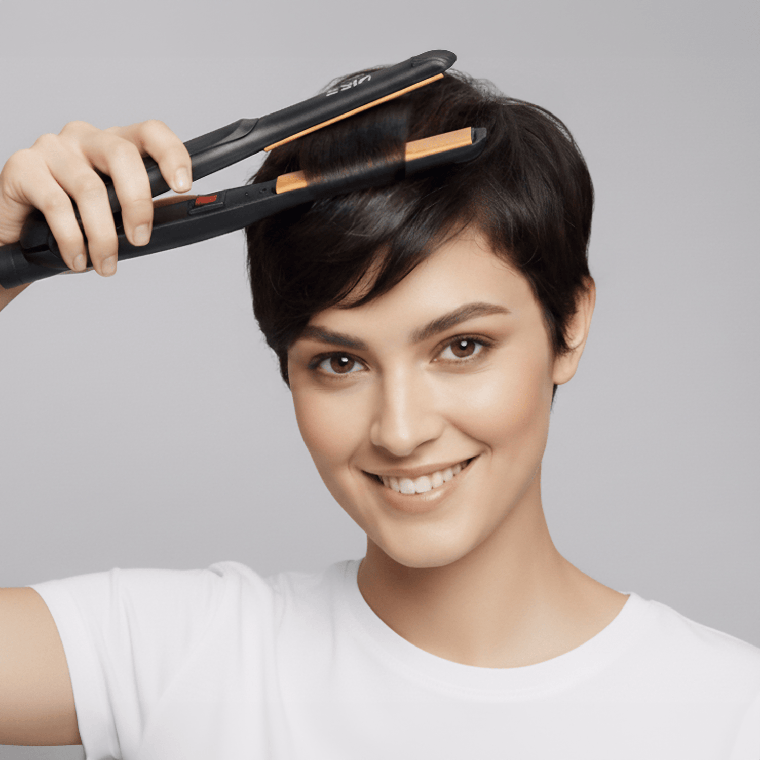 KISS Tourmaline Ceramic Flat Iron, 1/2&quot;