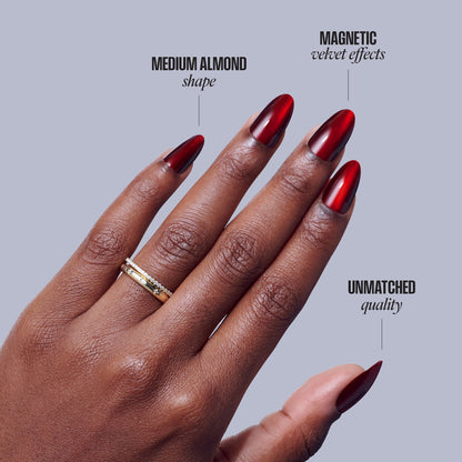 KISS CORE Magnetic Press On Glue Nails - Apple Blossom