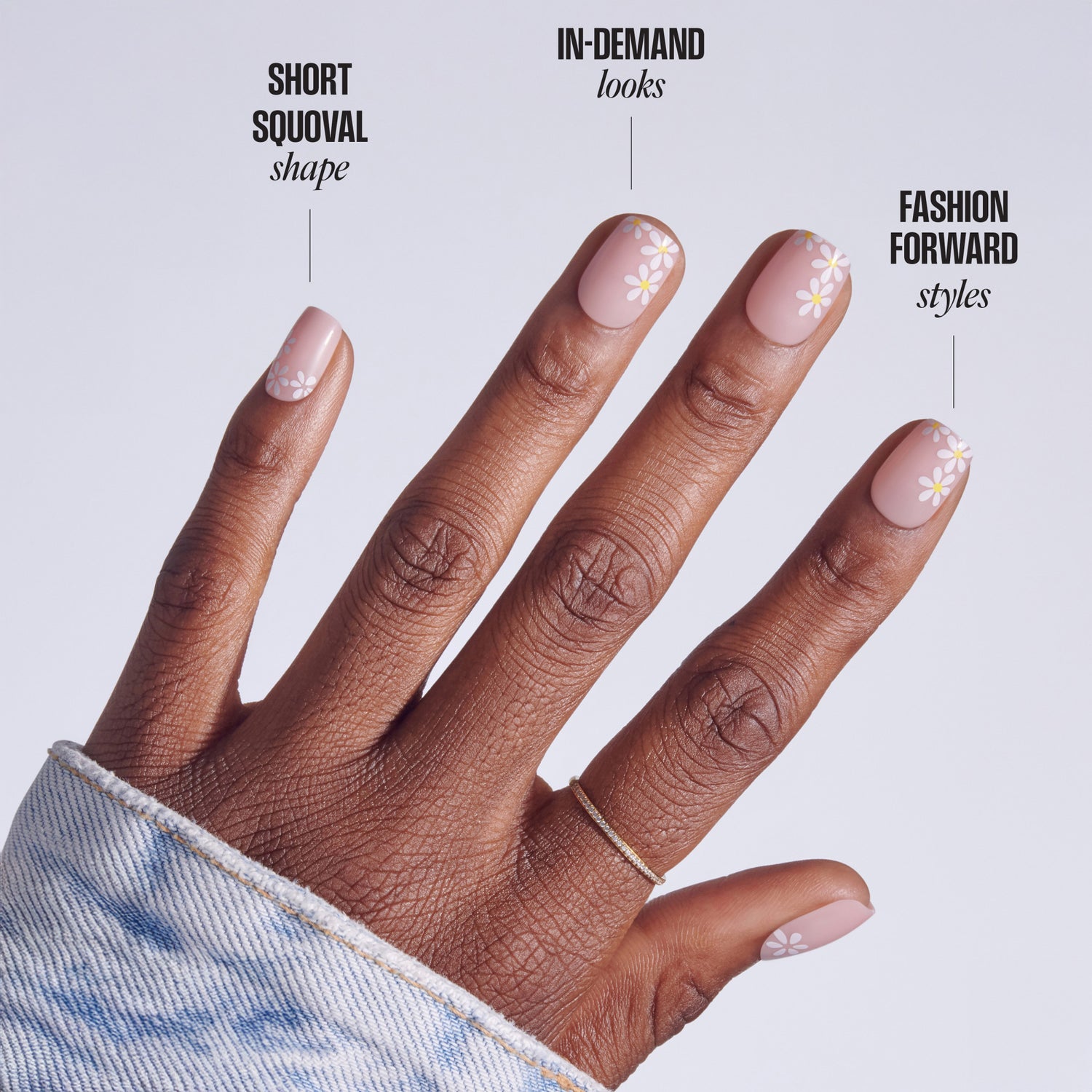 KISS CORE Design Press On Glue Nails - Hoppy Days