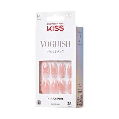 KISS Voguish Fantasy Press On Glue Nails - Underwater