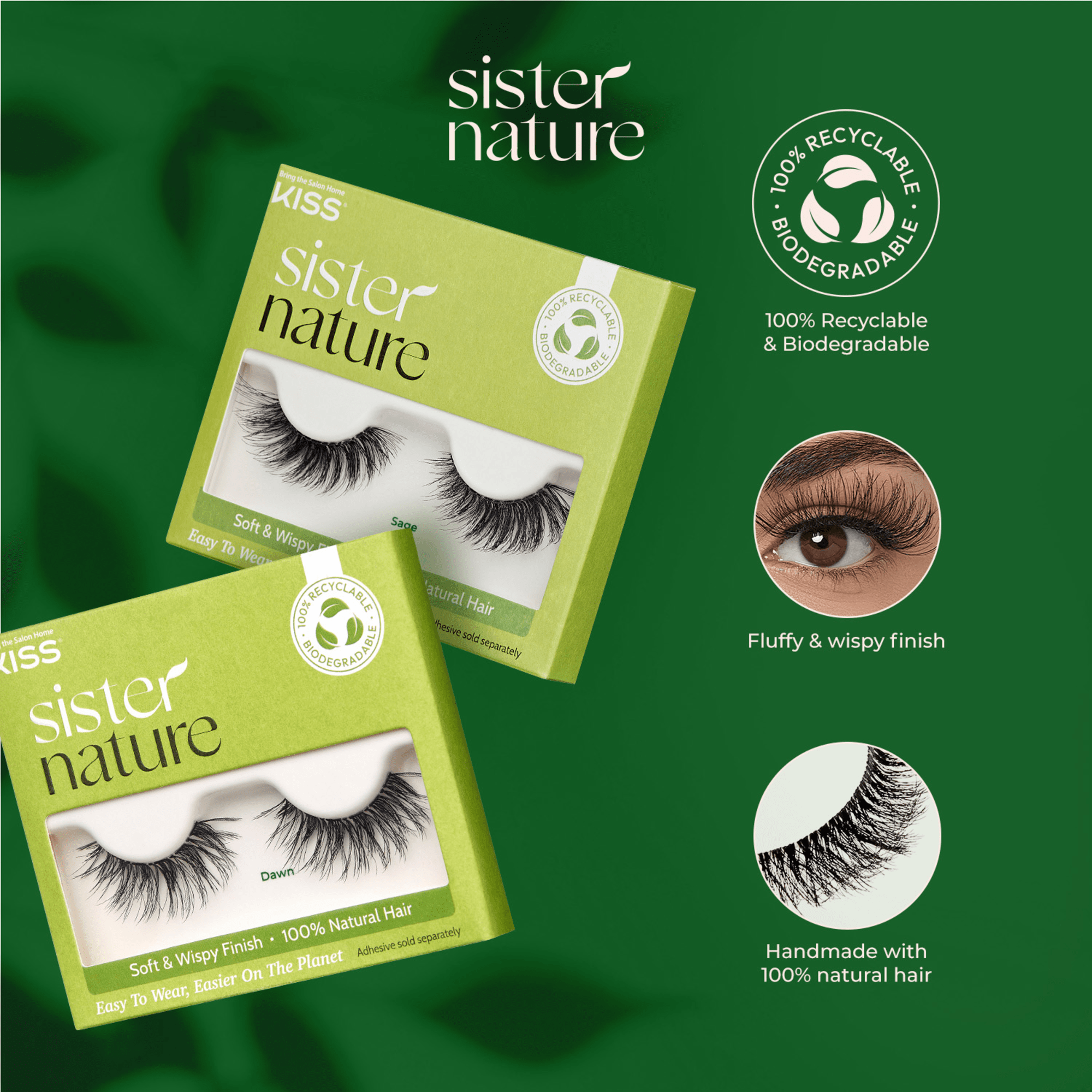 KISS Sister Nature Strip Lash Adhesive - Clear
