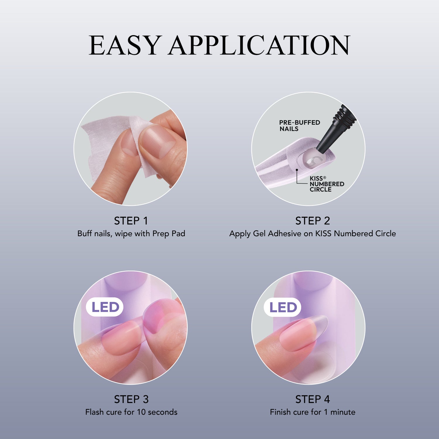 KISS Salon X-tend LED Soft Gel Starter Kit System - Clear