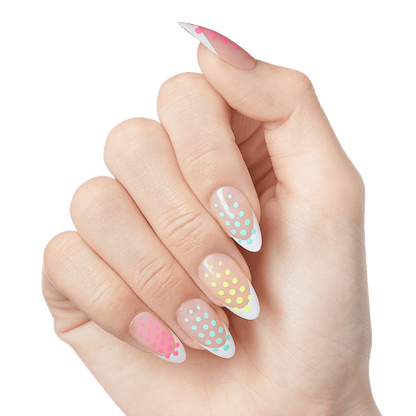 KISS Salon Design Press On Glue Nails - Snooze