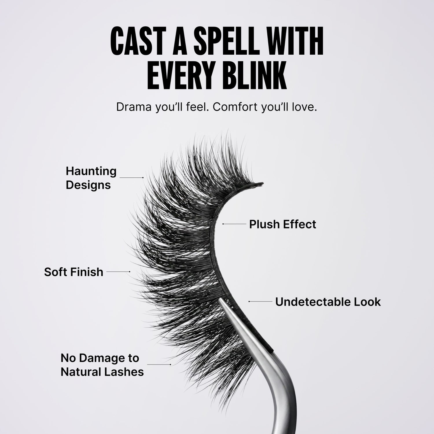 Kiss Hyper Glam Halloween False Eyelashes - Main Character | 1 Pair, Strip Lashes, 12mm