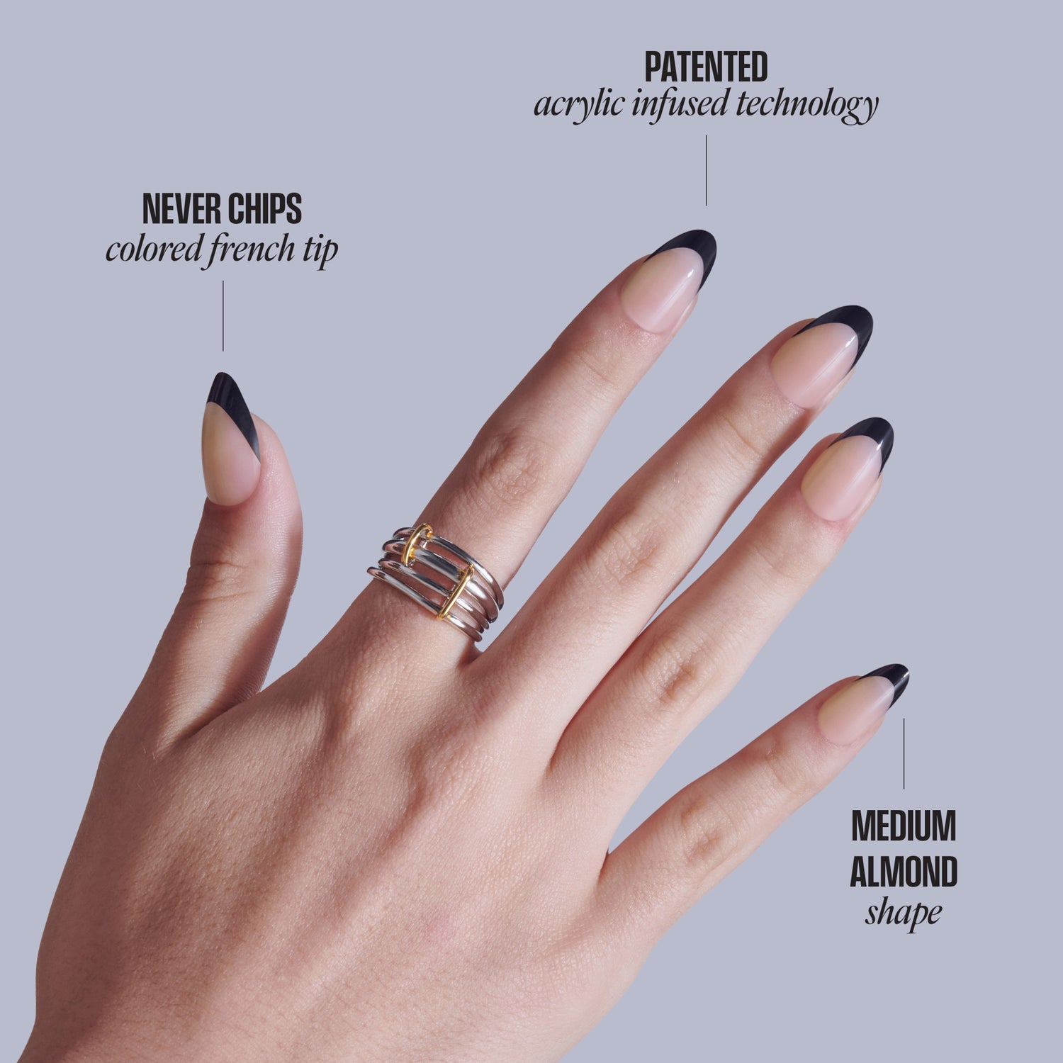 KISS CORE French Press On Glue Nails - Full of Fun