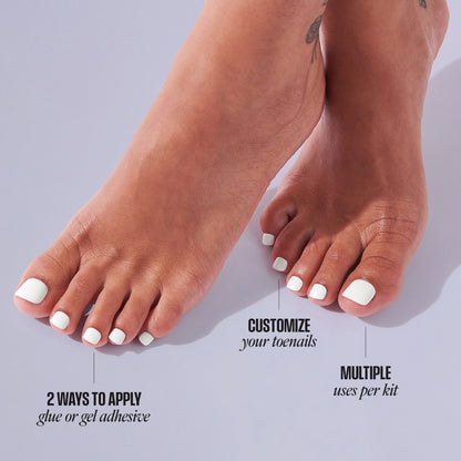 KISS Professional Full Cover Press On Toenails - Tippy Toes