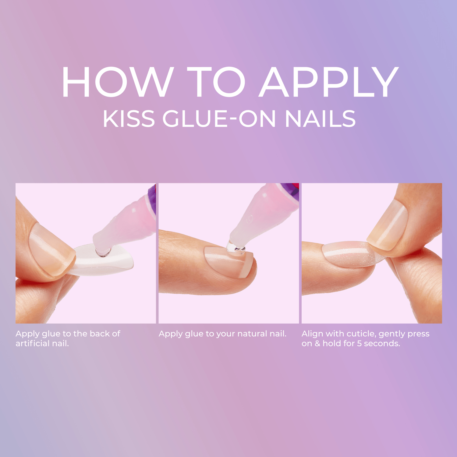 KISS Mystical Moment Press On Glue Nails - The Dress