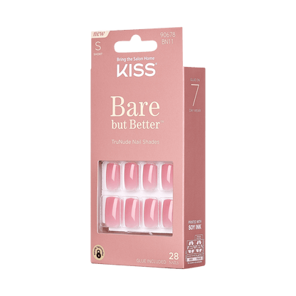 KISS Bare but Better Press On Glue Nails - So Natural