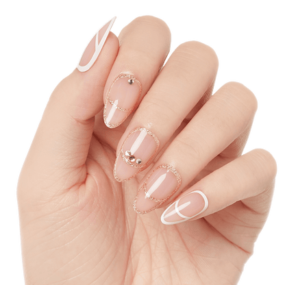 KISS Classy Premium Press On Glue Nails - Over the Moon