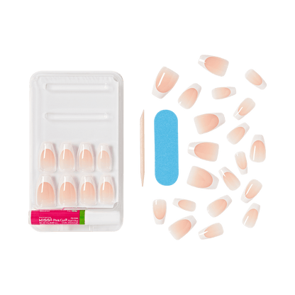 KISS My Perfect French Press On Glue Nails - Love Quotes