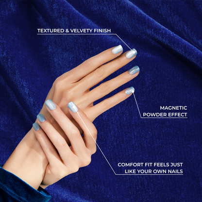 KISS Gel Fantasy Magnetic Press On Glue Nails - Chameleon