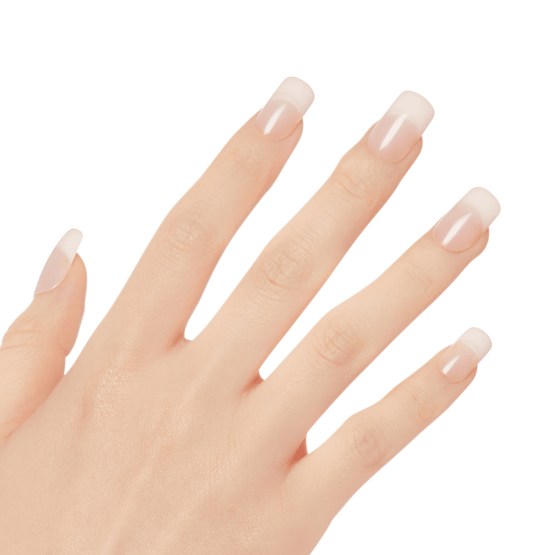 KISS Salon Acrylic French Nude Press On Glue Nails - Cashmere