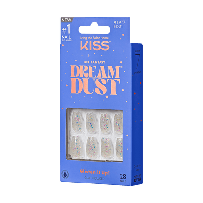 KISS Gel Fantasy Dreamdust Press On Glue Nails - Mood Dust