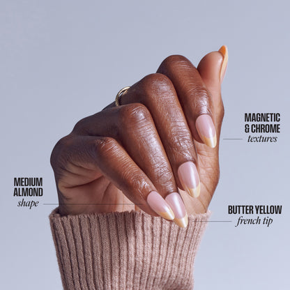 KISS GLAM Embellished Press On Glue Nails - Always Glowing