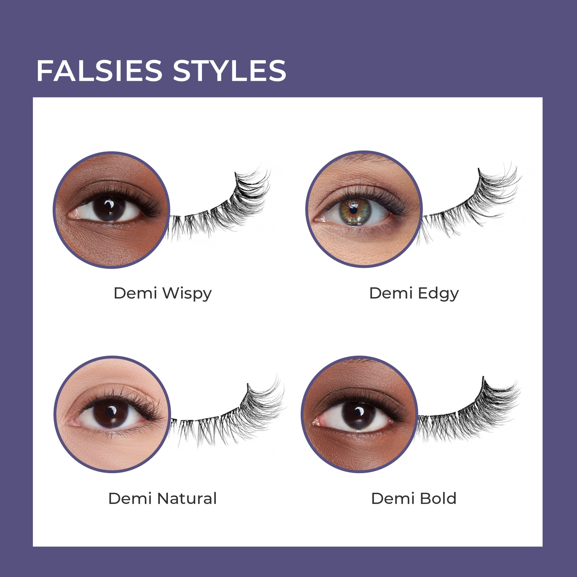 imPRESS Falsies Long Lasting Pre-Glued Lash Clusters Kit - Demi Bold