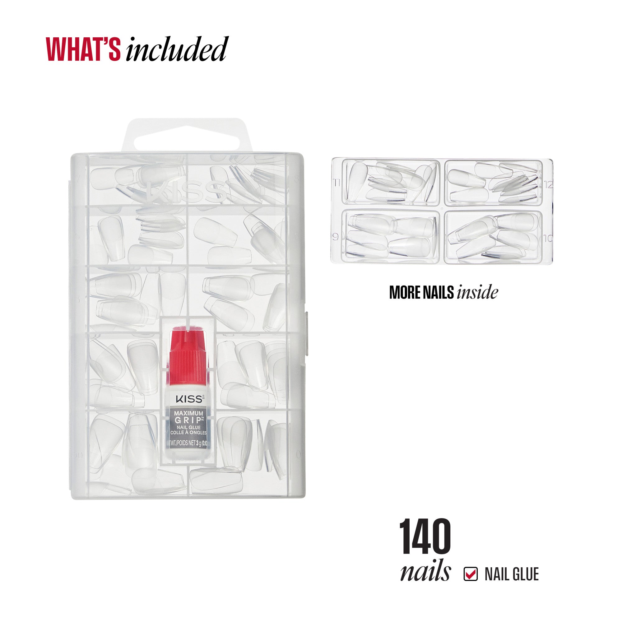 KISS Professional Full Cover Press On Nails - Luminous