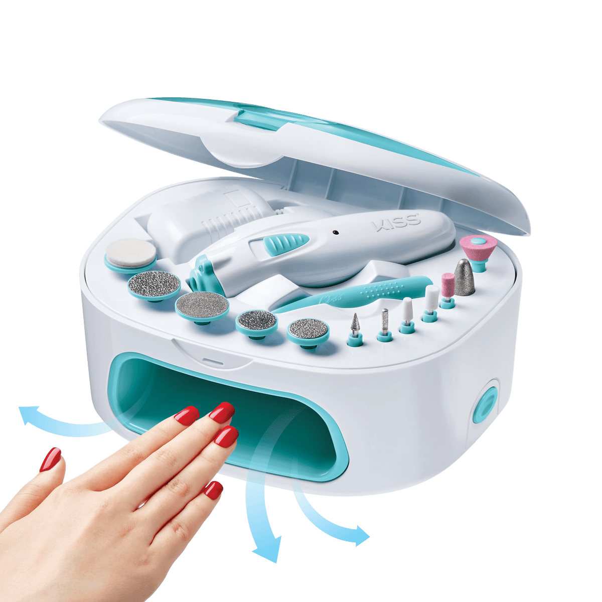 Kiss Power File X Nail Dryer System | All In One Kit, Nail Buffer Kiss Power File X Nail Dryer System | All In One Kit, Nail Buffer